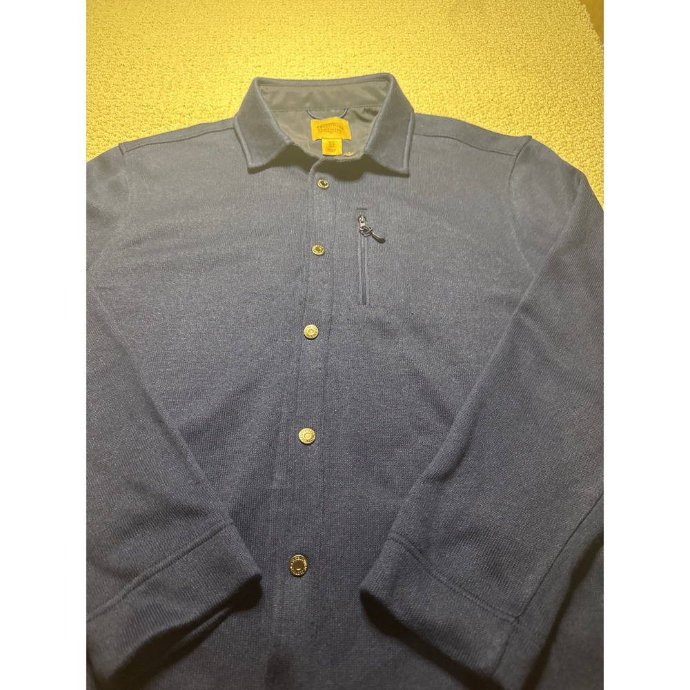 Telluride Clothing Company‎ Shacket Shirt Jacket Blue Mens XL Snap Front Outdoor